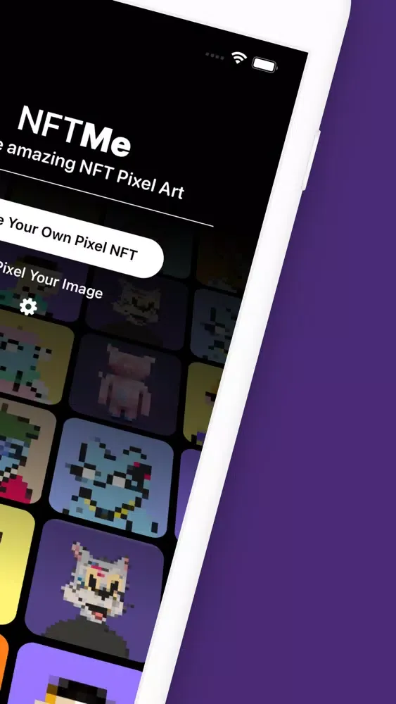Capturas de pantalla de NFT Pixel Art Creator