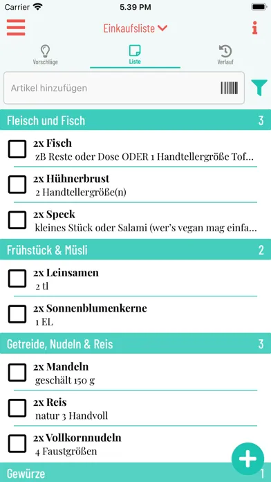 Faustformel Foodplan應用截圖