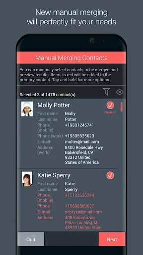 Contacts Optimizer স্ক্রিনশট