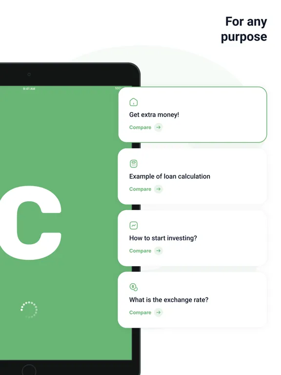 Comperia - choose and get iPad  Screenshots