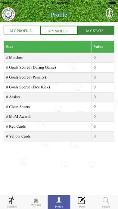 Grassroots Stats Screenshots