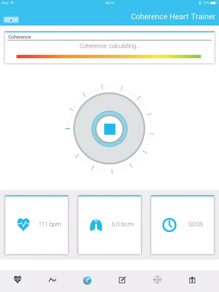 Tangkapan layar Coherence Heart Trainer iPad 
