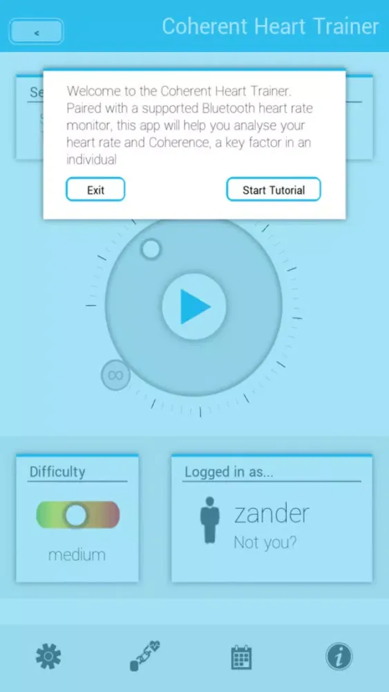 Tangkapan layar Coherence Heart Trainer