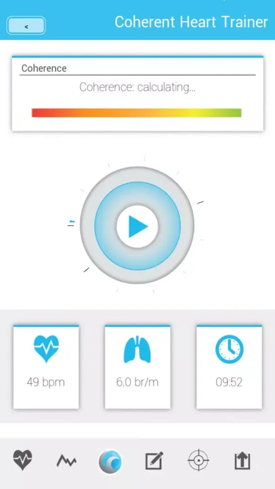 Tangkapan layar Coherence Heart Trainer