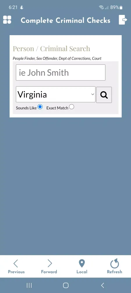 Complete Criminal Checks Screenshots
