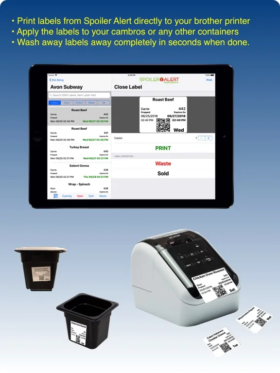 Tangkapan skrin Spoiler Alert Food Safety iPad 