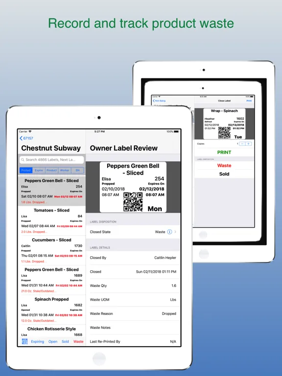 Tangkapan skrin Spoiler Alert Food Safety iPad 