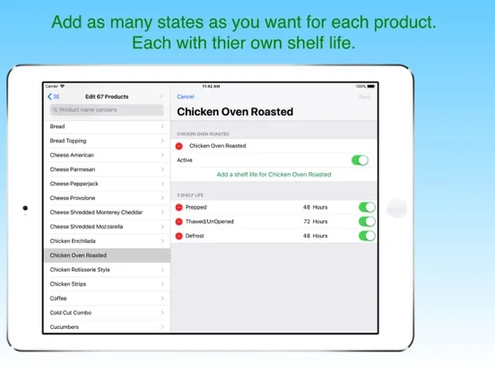 Tangkapan skrin Spoiler Alert Food Safety iPad 