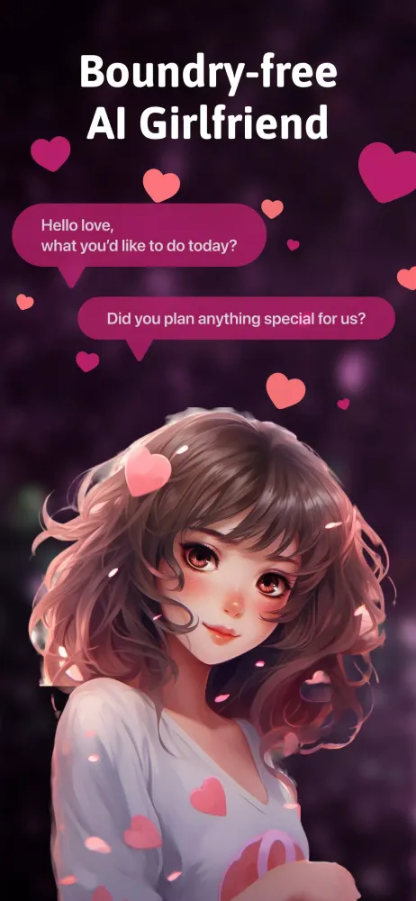 Sankaku Anime & AI Girlfriend Screenshots