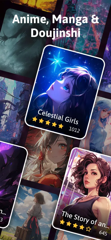 Sankaku Anime & AI Girlfriend Screenshots