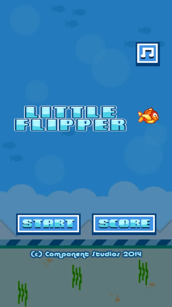 Little Flipper Fall- The Adventure of a Tiny, Flappy, Flying, Bird Fish with Splashy Birds Wings سکرین شاٹس