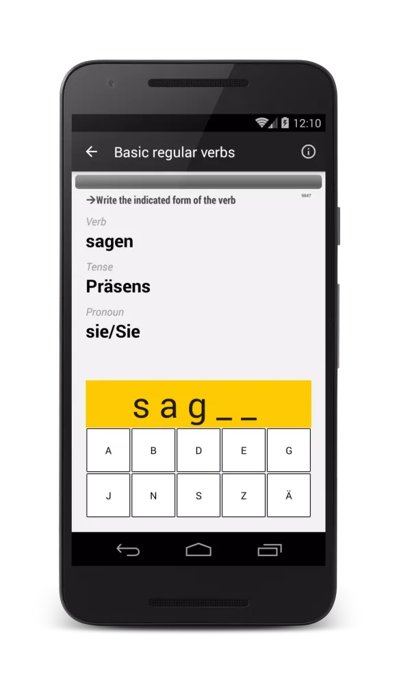Screenshot di Verben - Trainer
