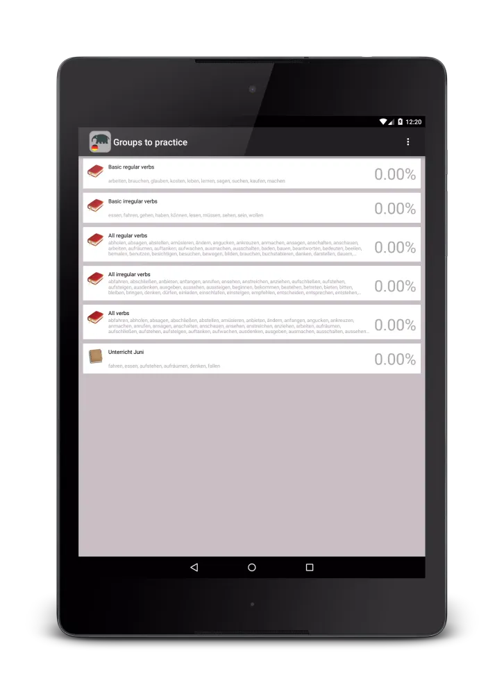 Screenshot di Verben - Trainer