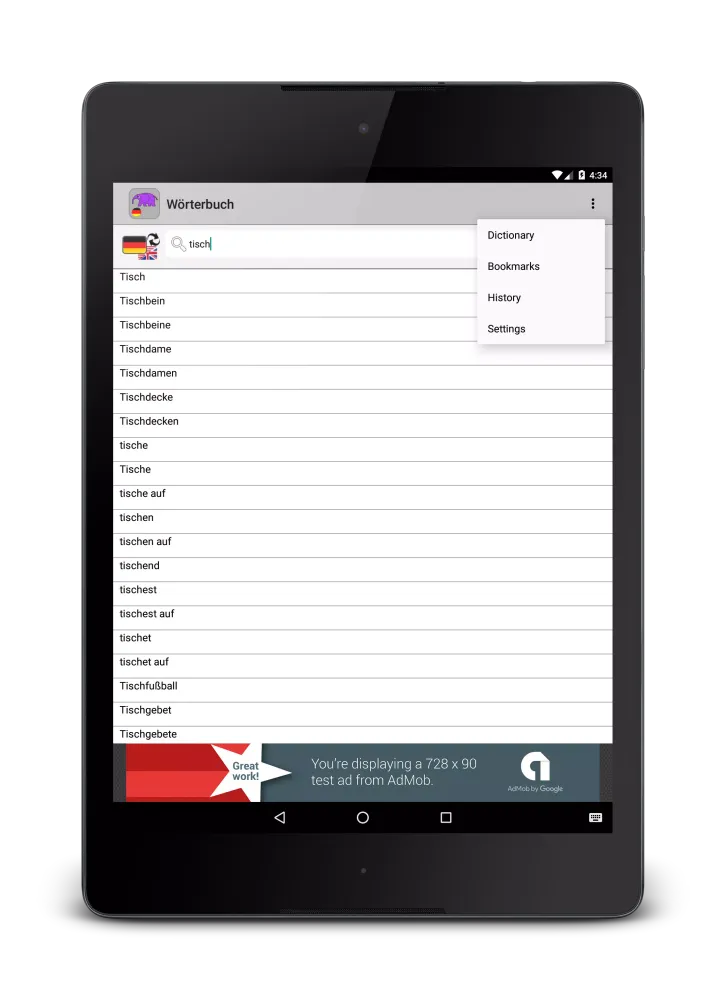 Capturas de pantalla de German Dictionary