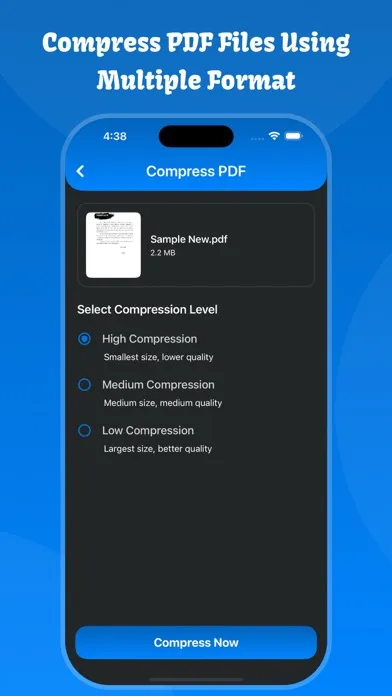Capturas de pantalla de Compressor: Video, Image & PDF