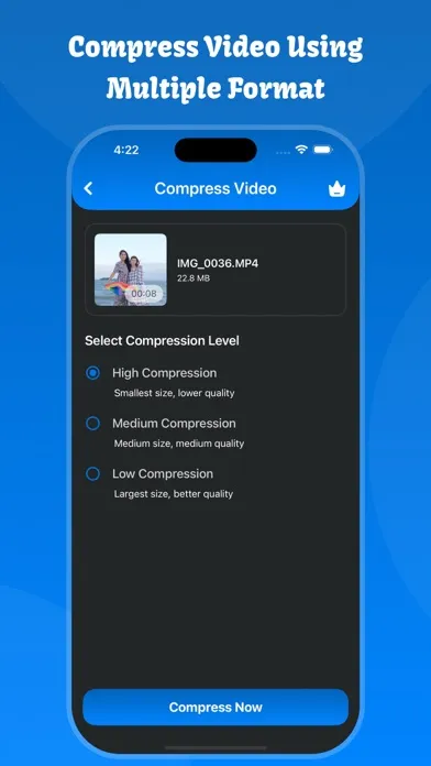 Capturas de pantalla de Compressor: Video, Image & PDF