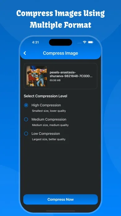Capturas de pantalla de Compressor: Video, Image & PDF