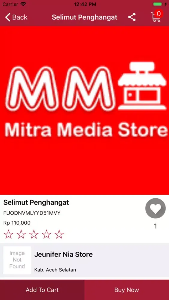 Ảnh chụp màn hình của Mitra Media Store