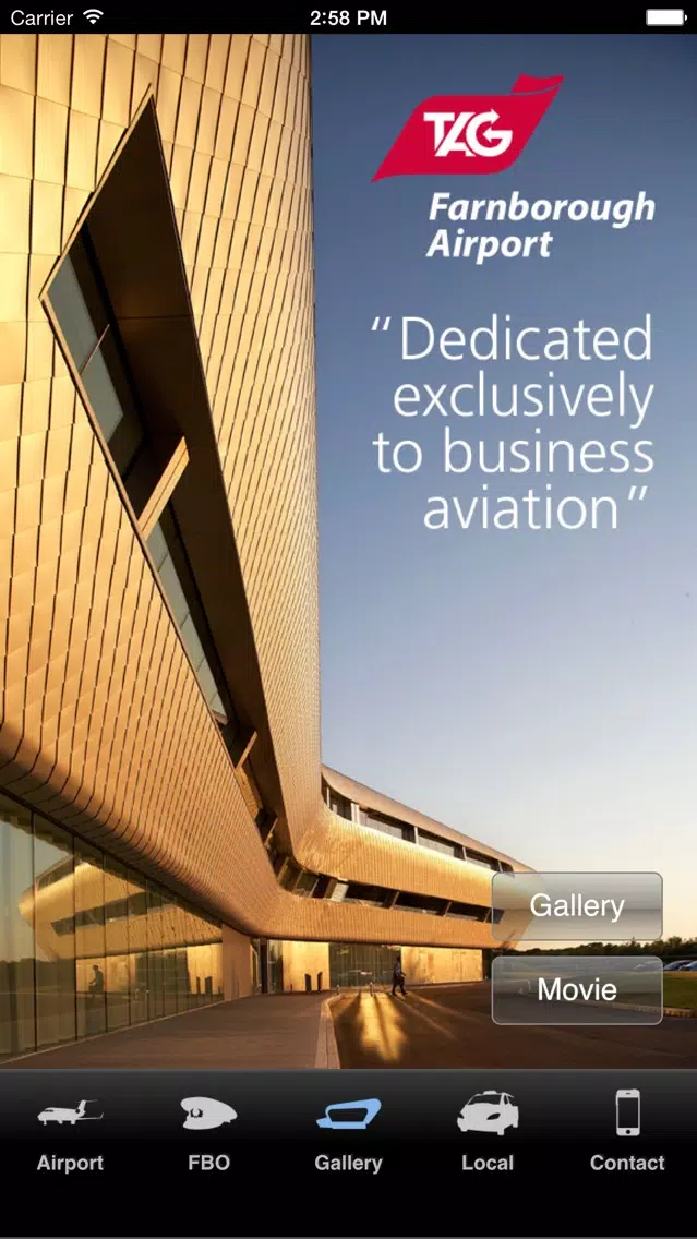 Capturas de pantalla de TAG Farnborough Airport