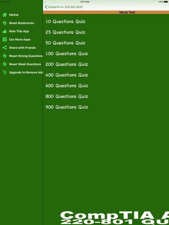 CompTIA A+ 220-801 Exam 1000+ Questions Free iPad  スクリーンショット
