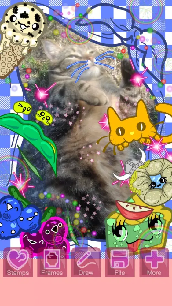 Punykura - kawaii purikura (cute Japanese photo sticker deco) & Animated GIF maker Lite Screenshots