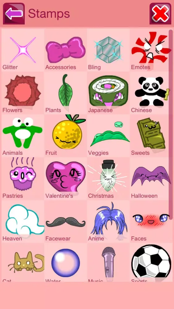 Punykura - kawaii purikura (cute Japanese photo sticker deco) & Animated GIF maker Lite Screenshots