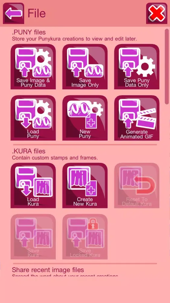 Punykura - kawaii purikura (cute Japanese photo sticker deco) & Animated GIF maker Lite Screenshots