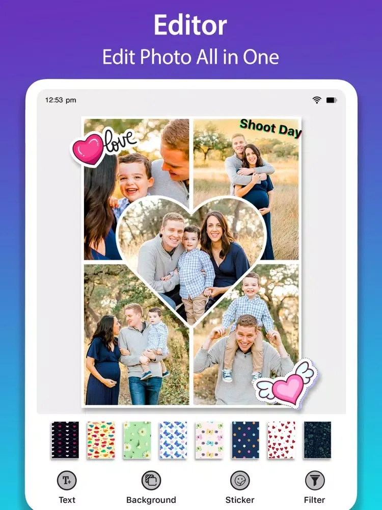 Ảnh chụp màn hình của Collage Photo Combiner Maker iPad 