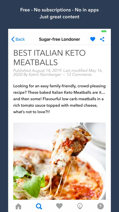 Keto App: Recipes Guides News سکرین شاٹس