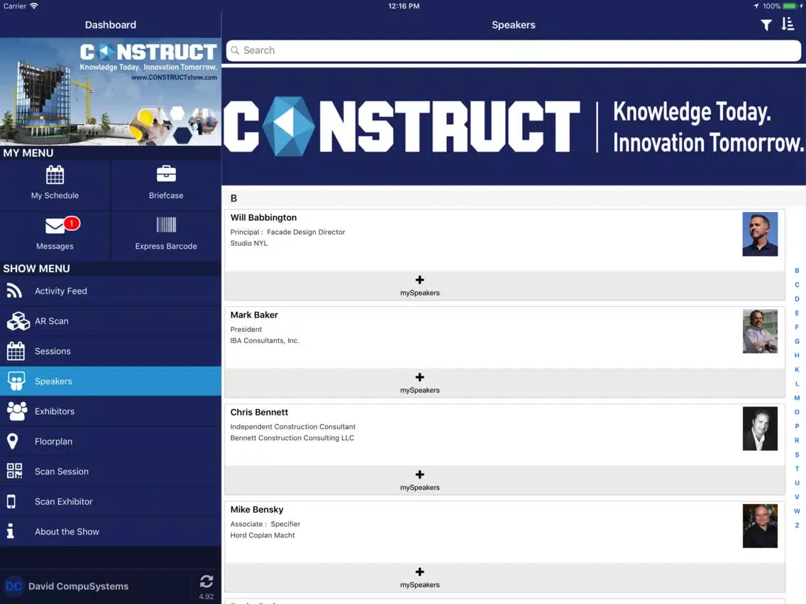 Скриншоты CONSTRUCT Show 2018 iPad 