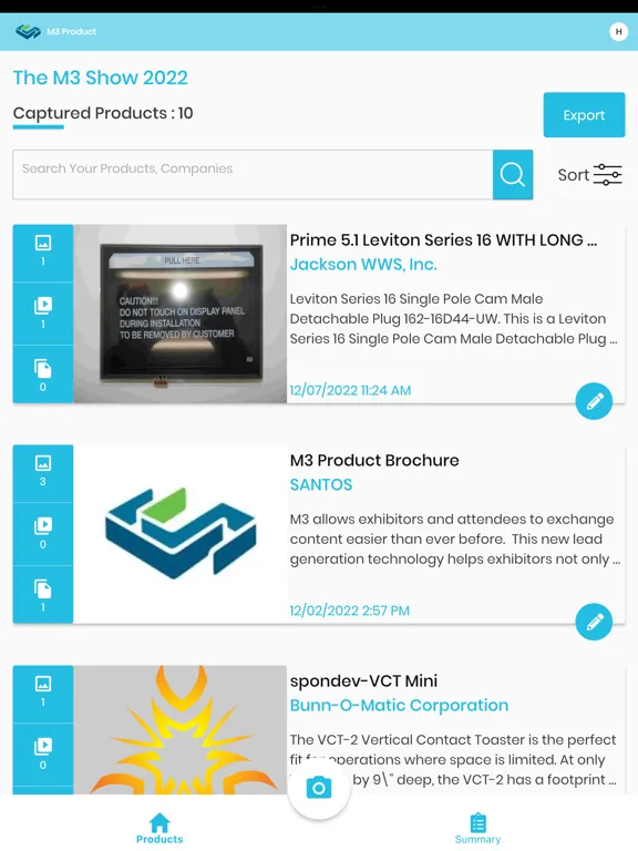 Screenshot di M3 Product iPad 