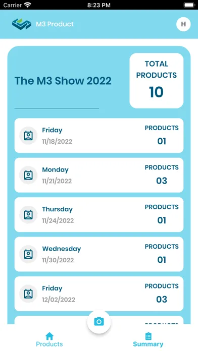 Screenshot di M3 Product