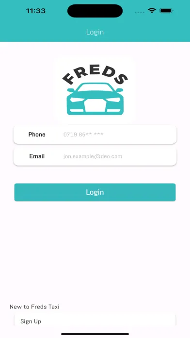 Freds private hire Screenshots