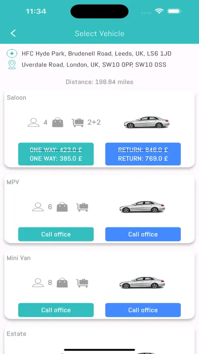 Freds private hire Screenshots