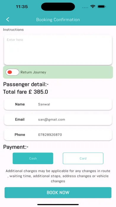 Freds private hire Screenshots