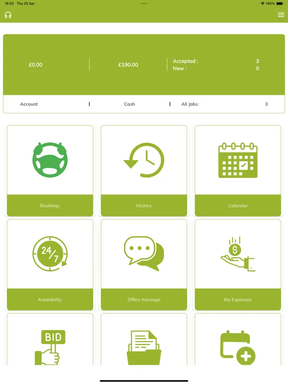ภาพหน้าจอของ Tyre Dispatch Software iPad 