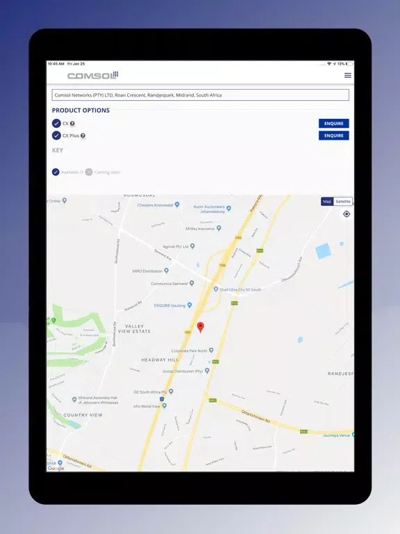 Capturas de pantalla de Comsol Coverage iPad 