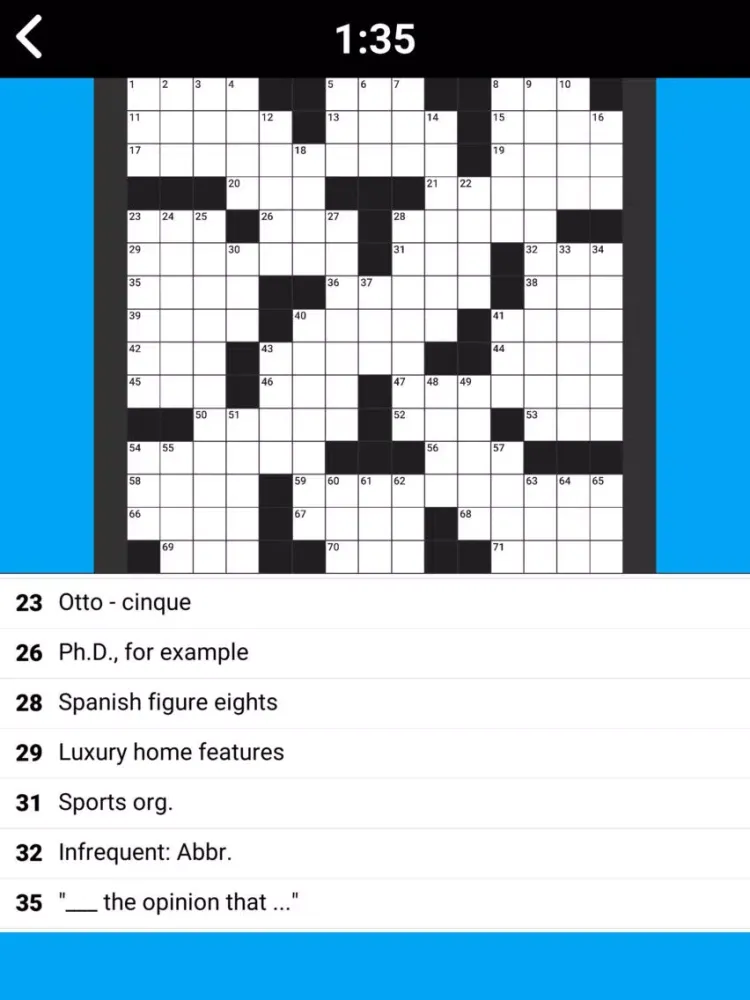 Screenshot di King of Crossword iPad 