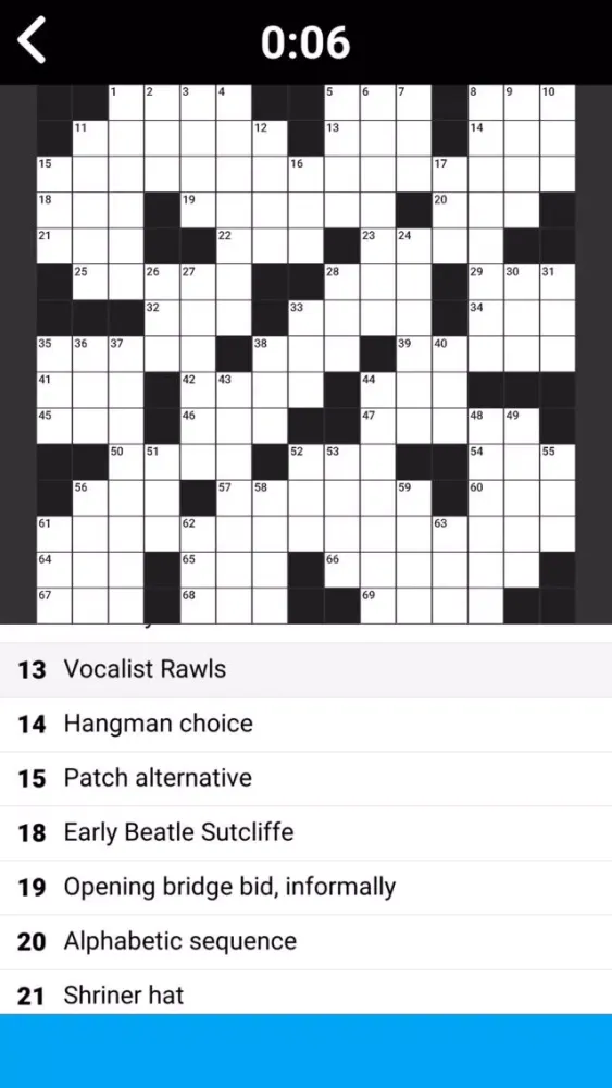 Screenshot di King of Crossword