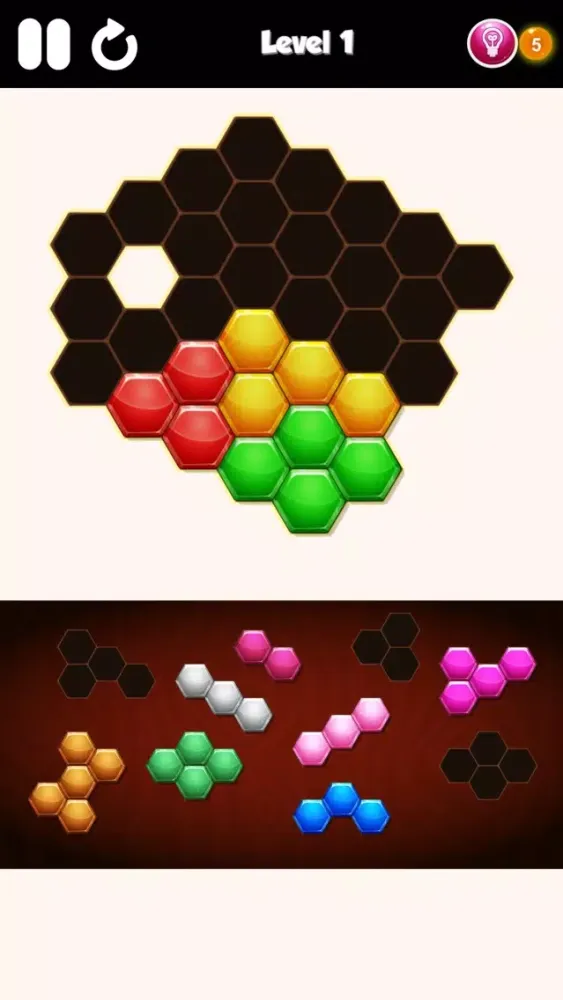 Captures d'écran de Hexa Block - Amaze your brain