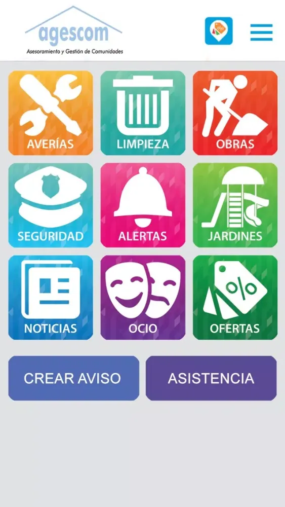 Screenshot di Agescom