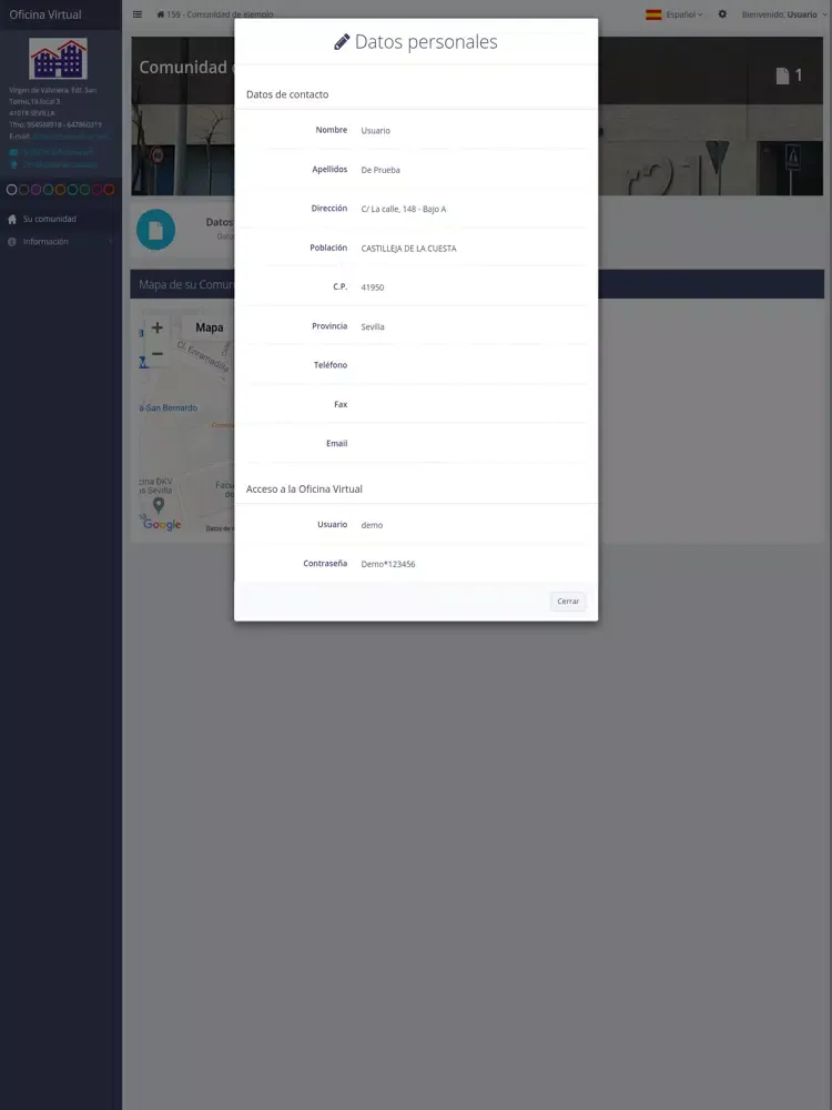 Zrzuty ekranu Comunidad de Vecinos OV iPad 
