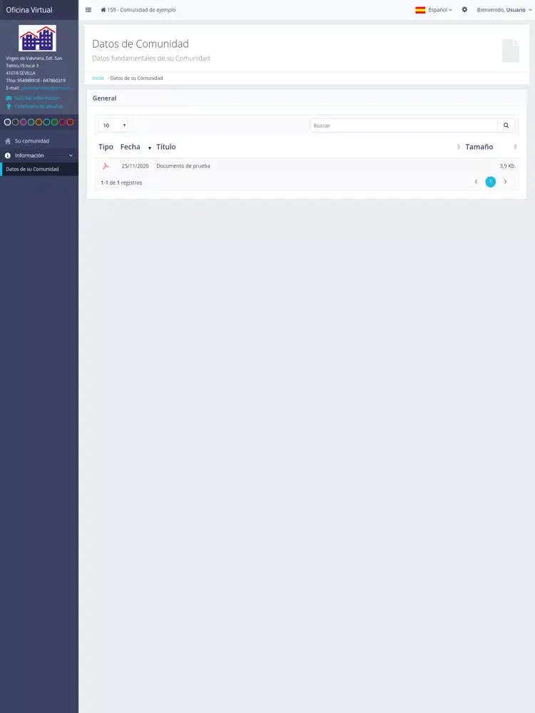 Zrzuty ekranu Comunidad de Vecinos OV iPad 