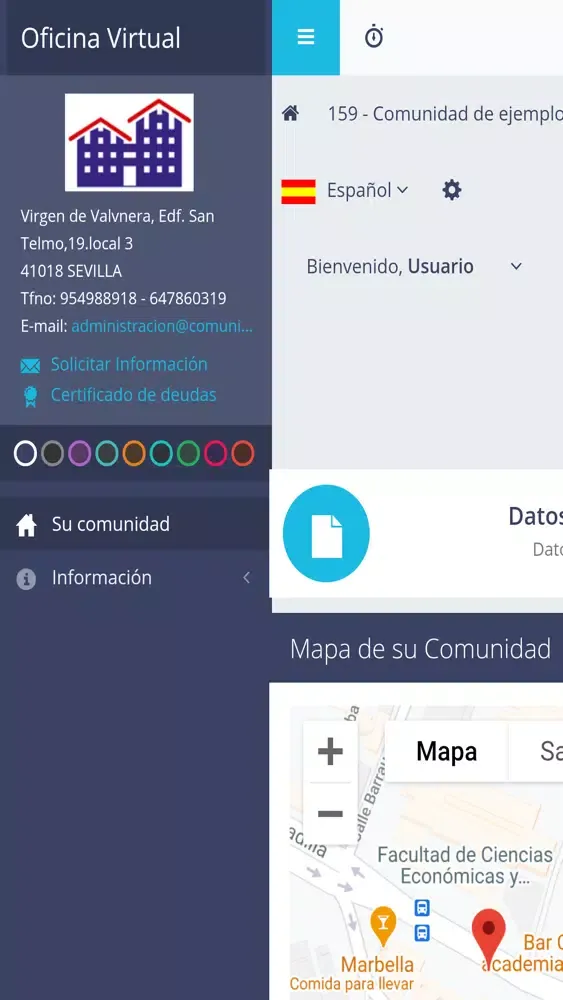 Zrzuty ekranu Comunidad de Vecinos OV