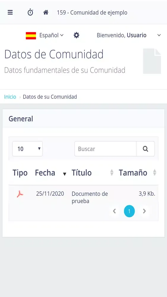 Zrzuty ekranu Comunidad de Vecinos OV
