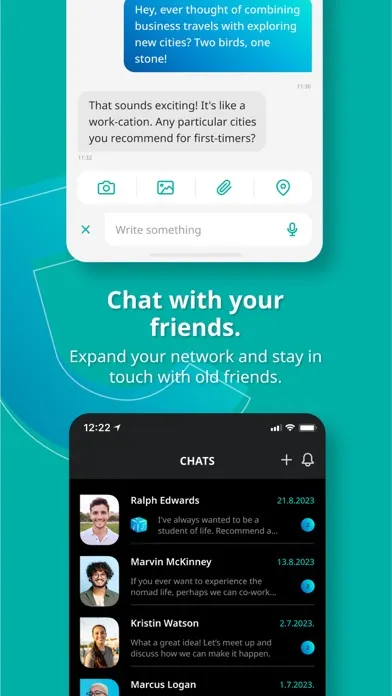 Capturas de tela do Con.tact: Network Connect App