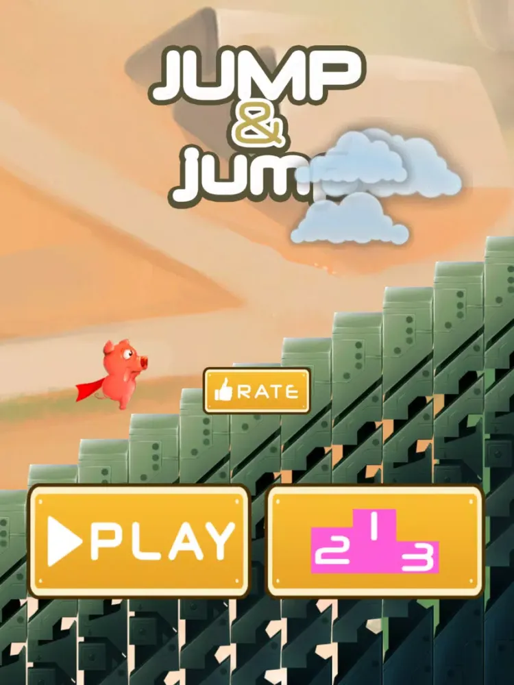Jumpy Pig - Jump and Jump for Fun iPad 应用截图