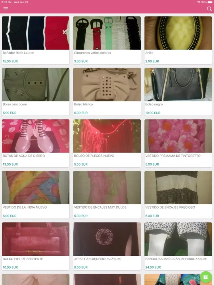 Ảnh chụp màn hình của Second Hand Clothes iPad 
