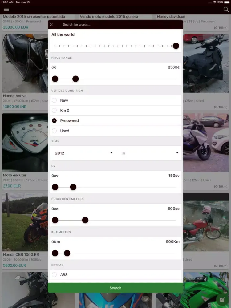 Second Hand Motorcycles iPad  স্ক্রিনশট