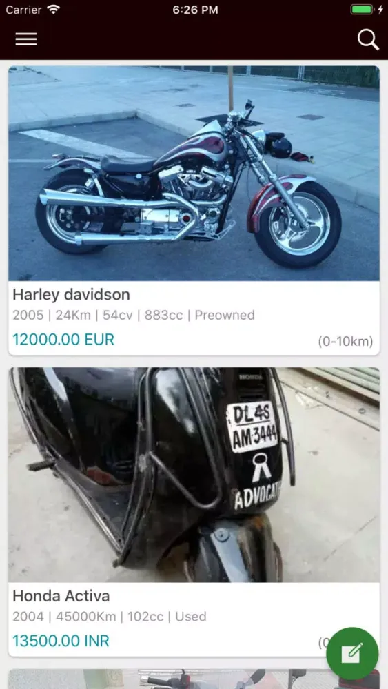 Second Hand Motorcycles স্ক্রিনশট